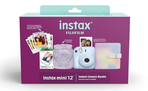Instax Mini 12 - Blue 2025 Holiday Bundle