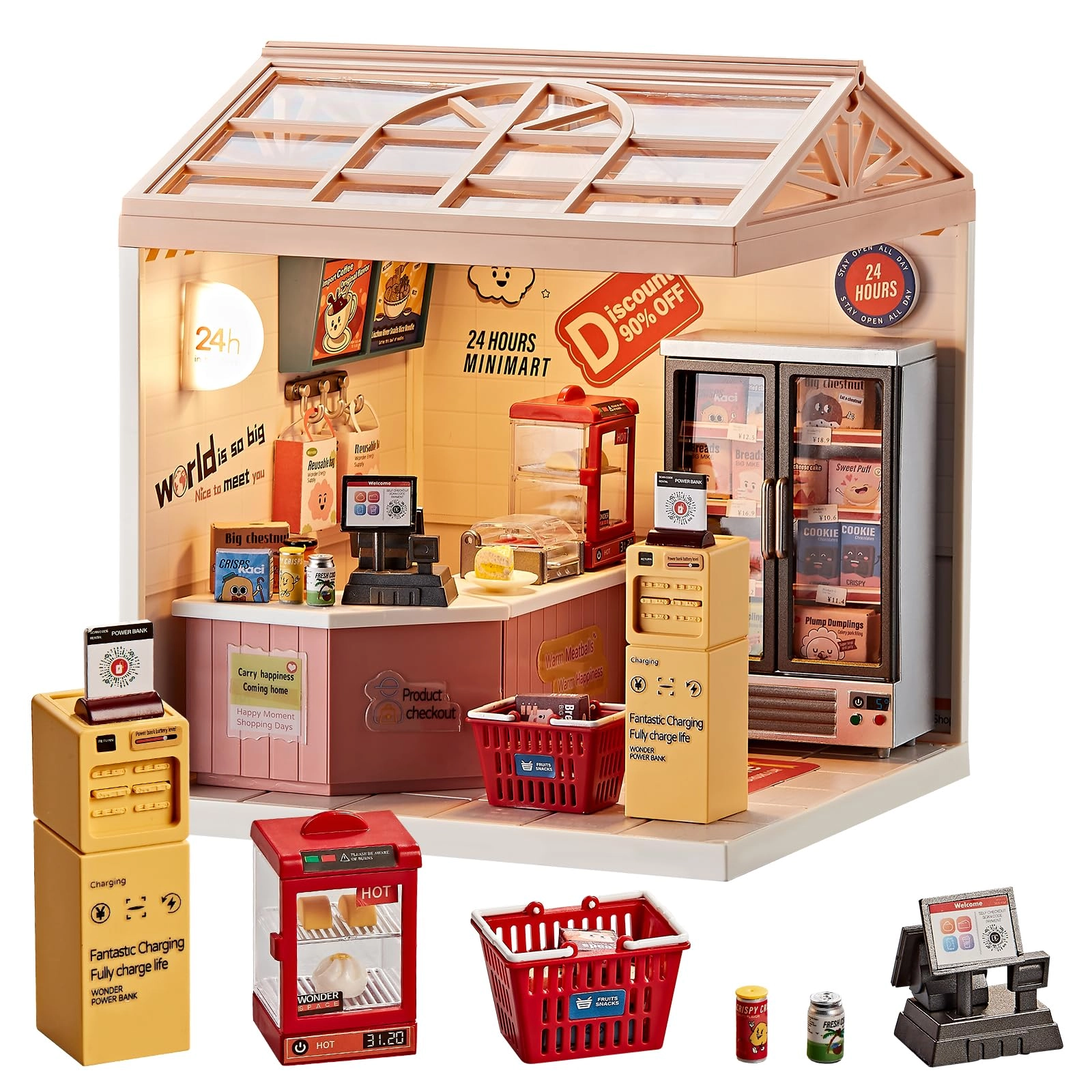FENGDA TOYS FACTORY Convenience Store Mini-Mart - 1:24 Scale