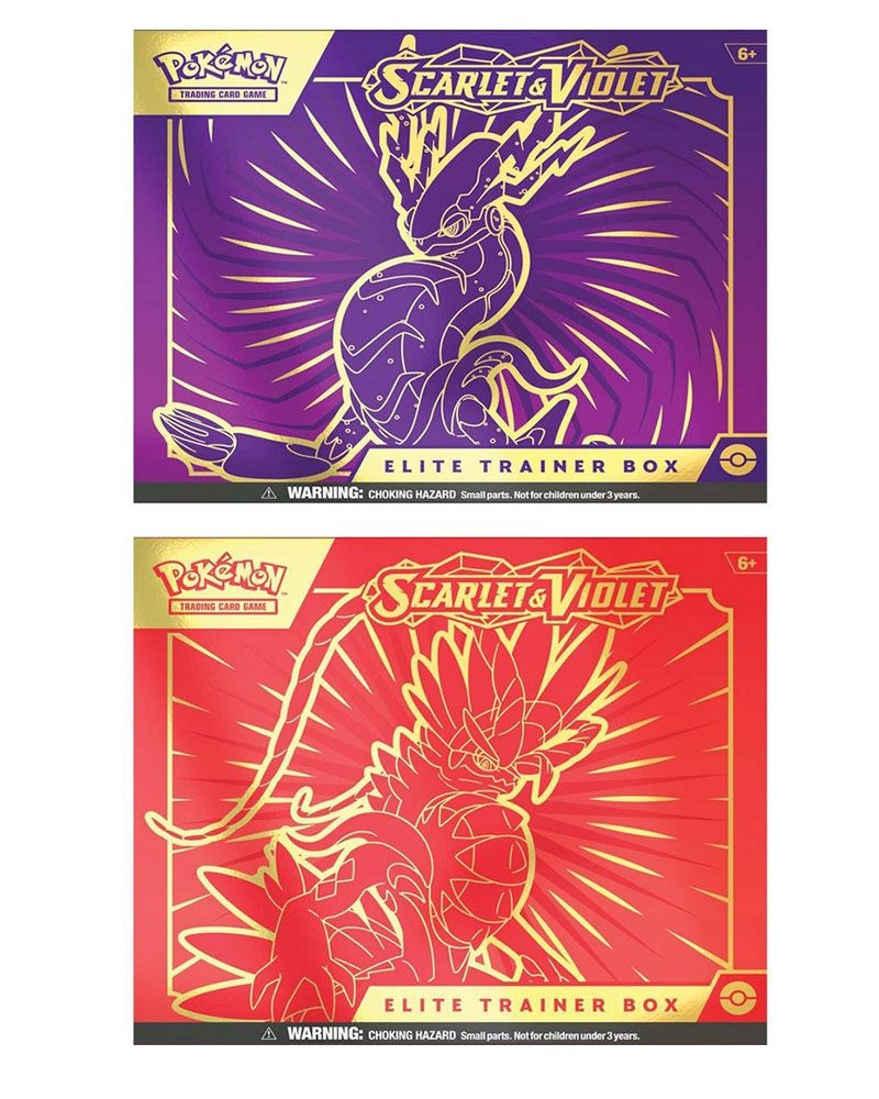 Pokémon Scarlet and Violet Elite Trainer Box - 1 Full Art Promo Card 9 Boosters