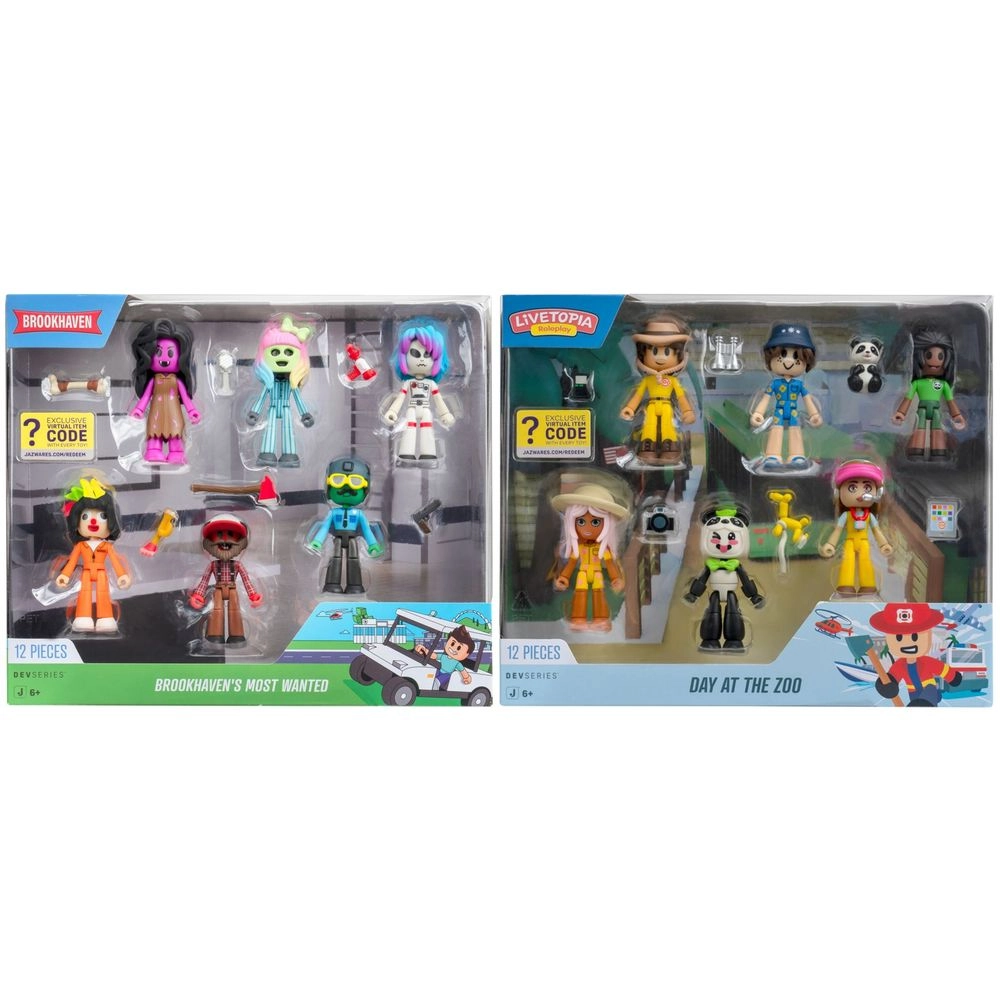 Jazwares Brookhavens Most Wanted + Livetopia Day at the Zoo (CRS0041) 6 pcs