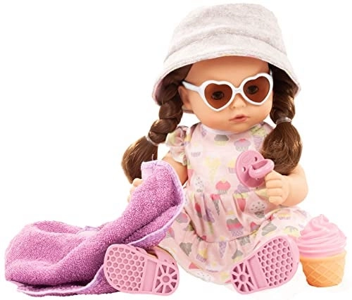 Maxy Aquini - 16.5" All Vinyl Bath Baby Doll Ages 3+