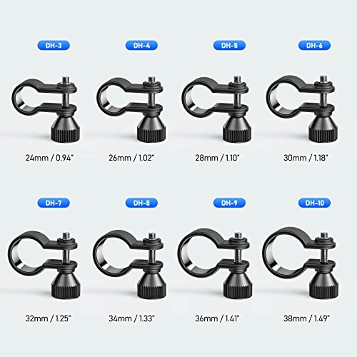 Diving Flashlight Holder Mount Clamp - DH-9 Aluminum Alloy