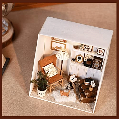 Miniature Wooden Dollhouse Furniture Kit - Creative Room 1:24