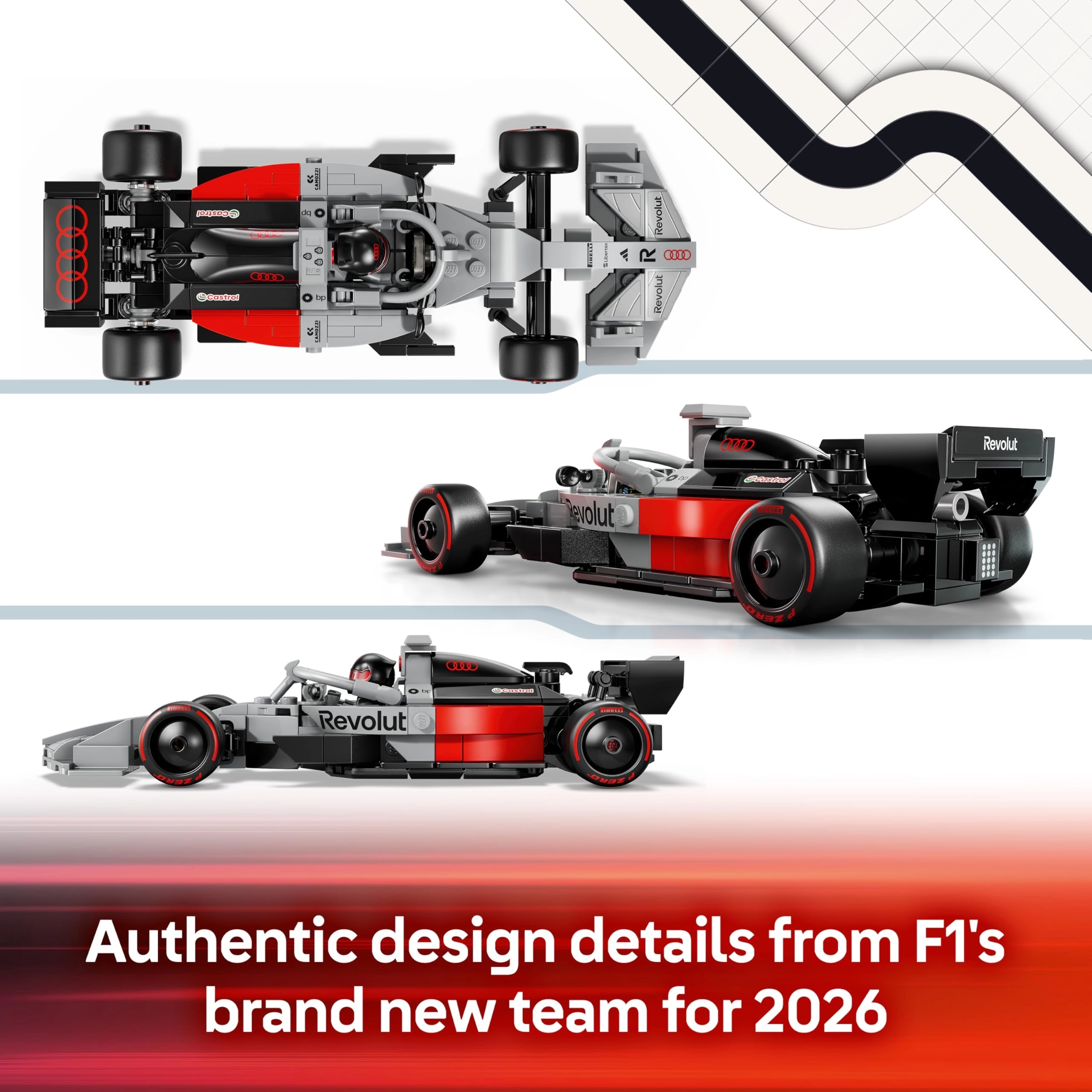 Speed Champions Audi Revolut F1 Team R26 Race Car (77259)