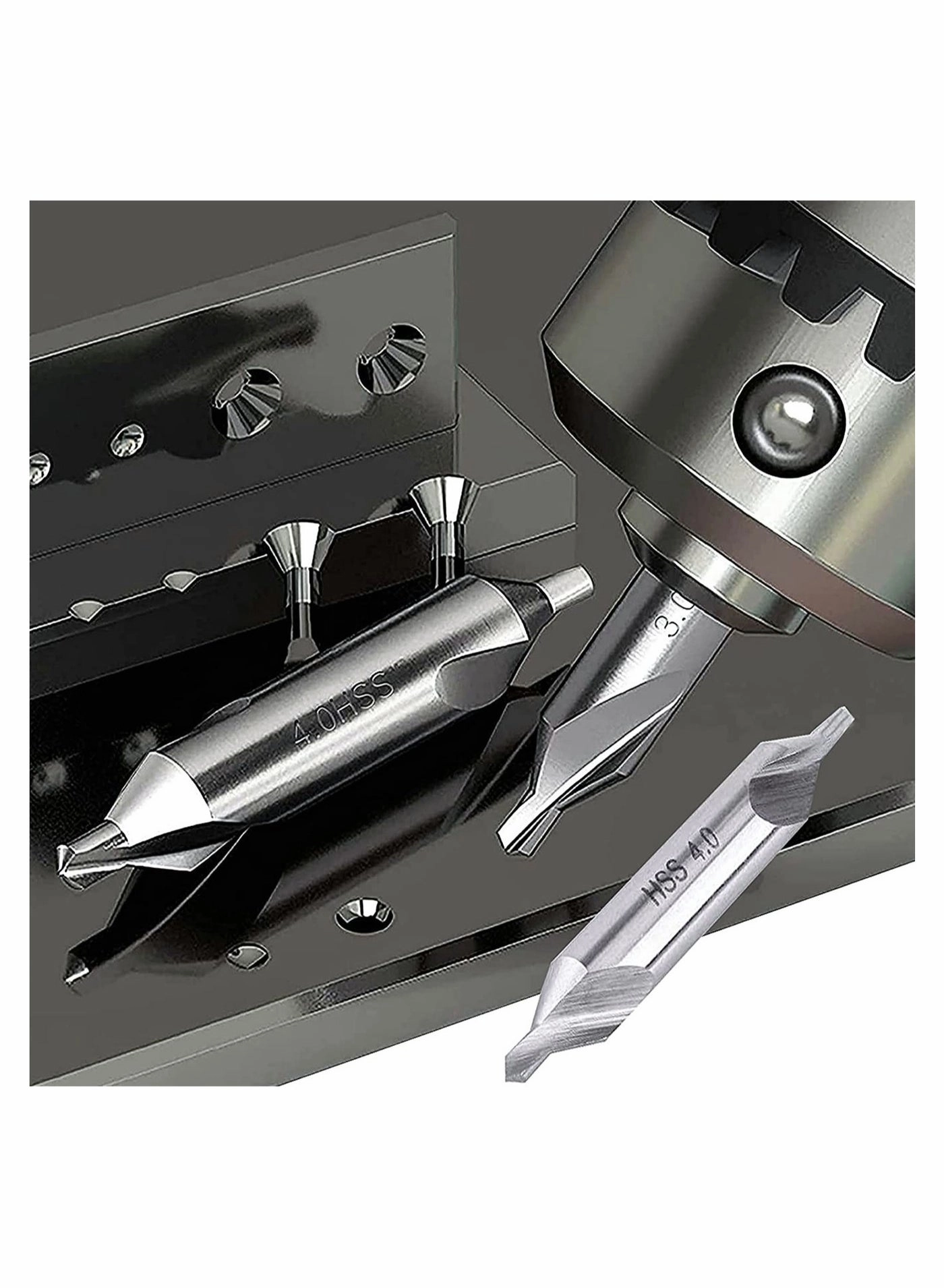 Center Drill Bit Set - HSS 7 Pieces 1.0 1.5 2.0 2.5 3.0 4.0 5.0mm