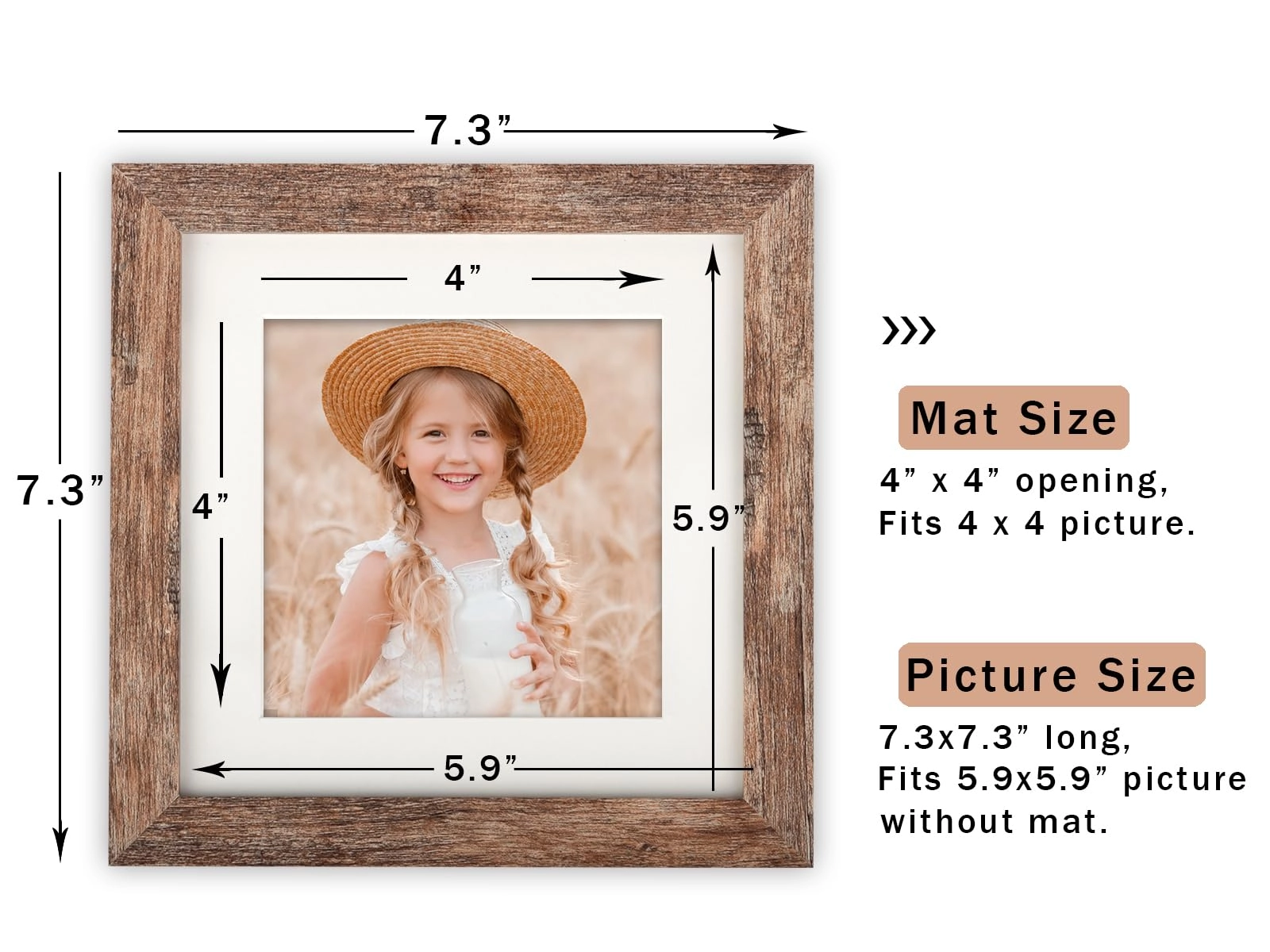 Square Picture Frame - 6x6