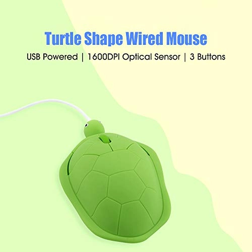 Turtle Shape Wired Mouse - USB