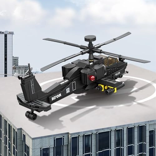 Black Hawk Helicopter + SWAT Truck - Soldiers 1 pcs