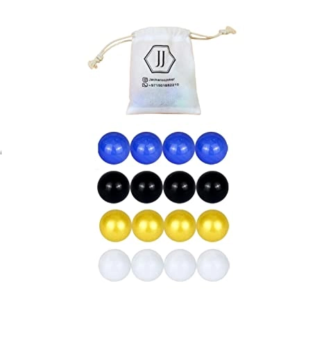 wahoo - Wooden 16 Colored Glass Marbles