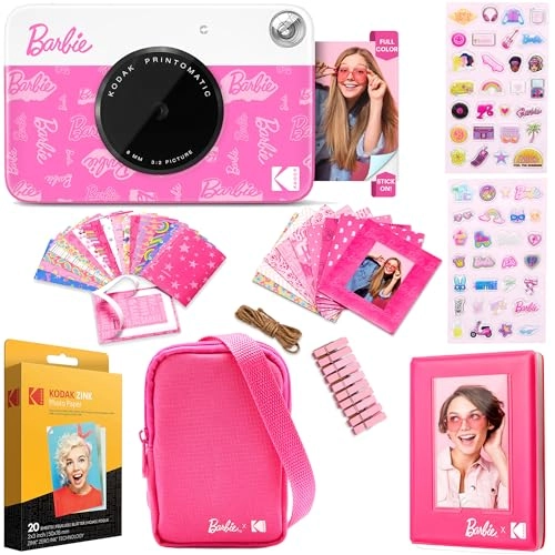 Printomatic - Full-Color Instant Print 5MP + Deluxe Camera Case + Photo Album + Zink Paper - 20 Sheets