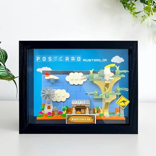 Wall-Mountable Display Board - 22.3 x 7.6 x 17.3 cm Black