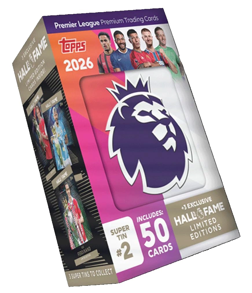 TOPS Premier League 2026 - Debut Edition - 50 cards plus 3 Hall of Fame LE cards