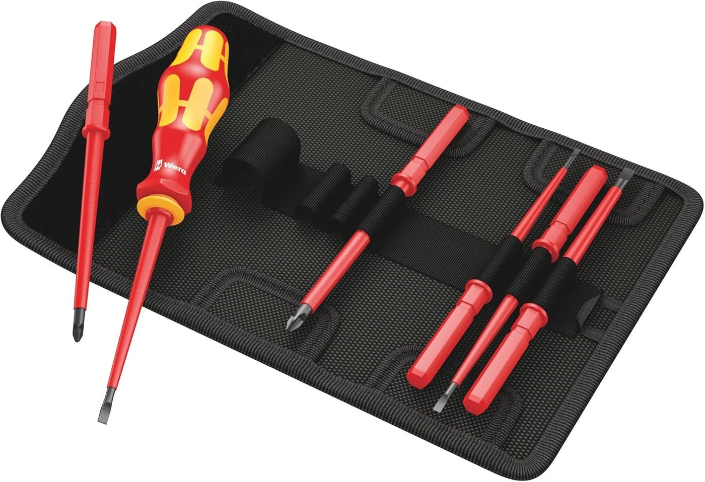 Wera Kraftform Kompakt VDE 7 Slotted and Phillips Screwdriver Set (7 Pcs)