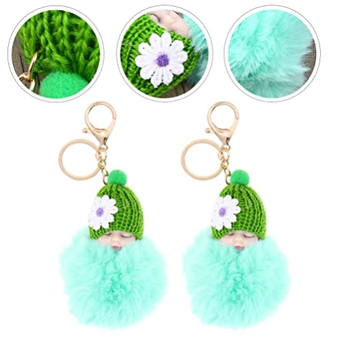 Doll Pompom Keychain