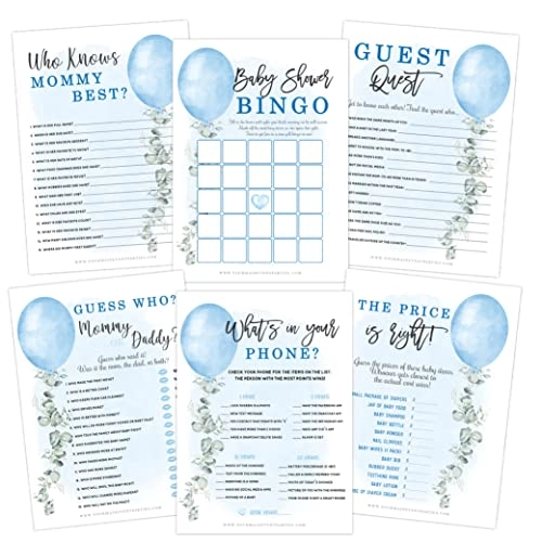 Boy Baby Shower Games - English
