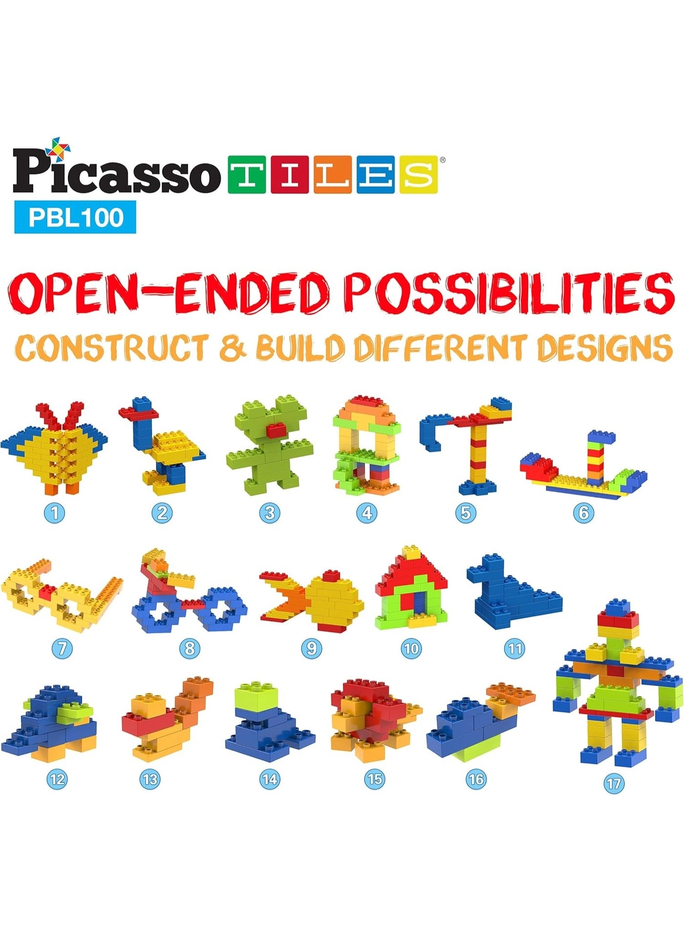 Magnetic Building Blocks - 100pcs