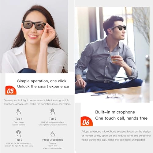 Bluetooth Smart Glasses - 144 Languages Bluetooth 5.3