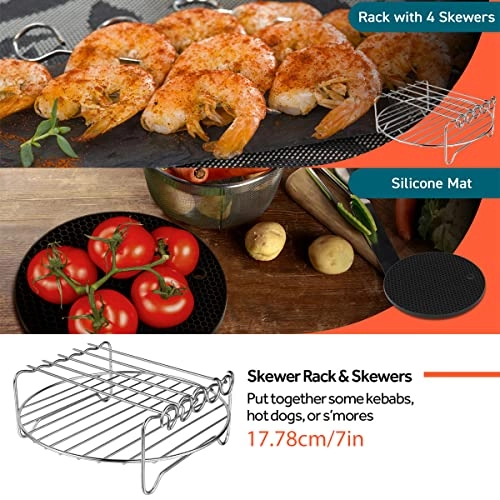 Air Fryer Accessories - Stainless steel silicone 6PCS