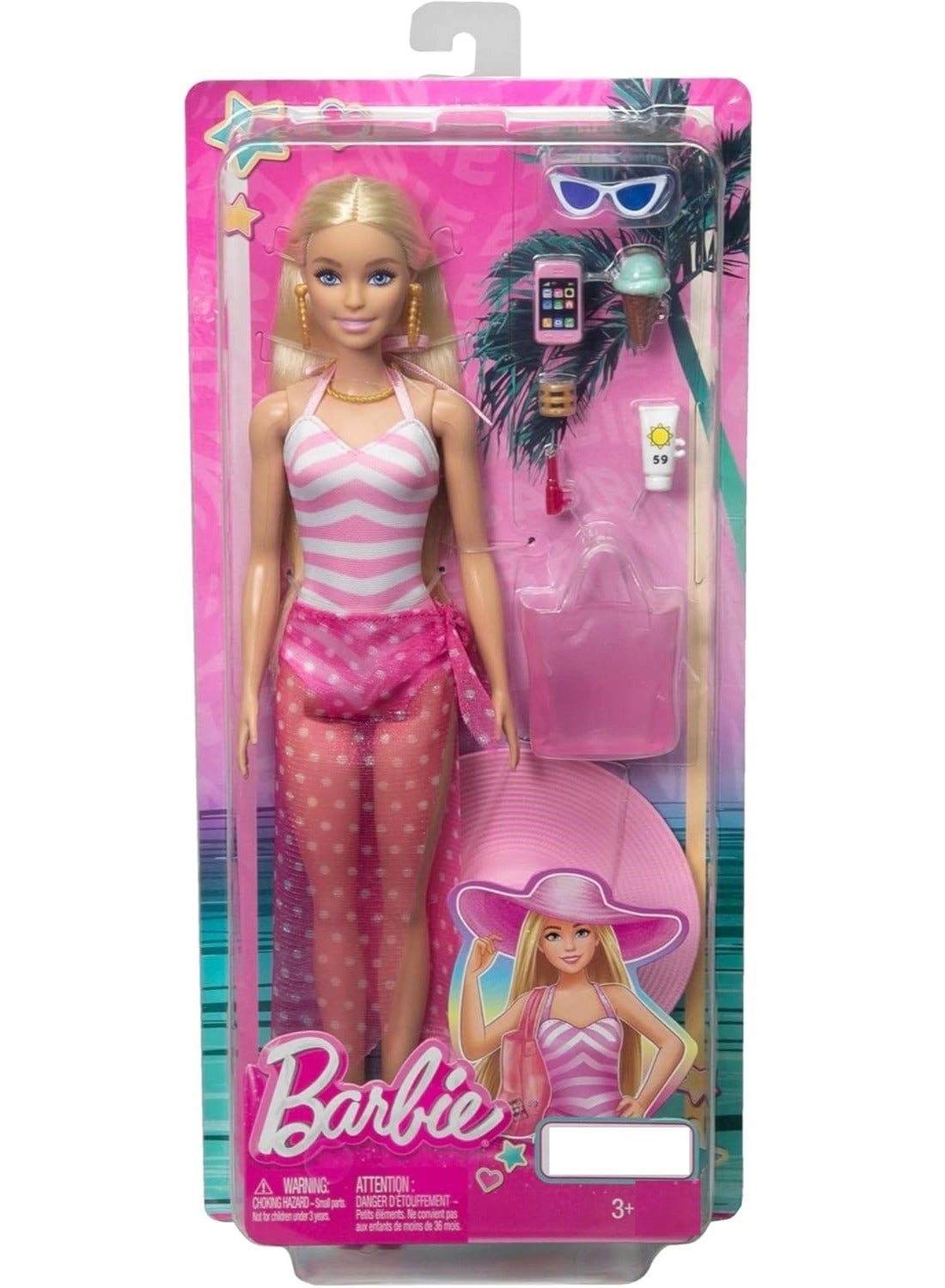 Barbie Beach Glam Doll Bundle