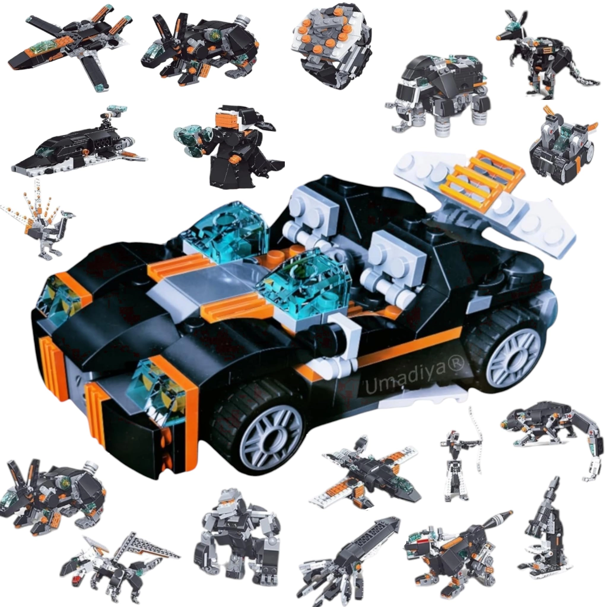 Magic Building Blocks Set - robot 256pcs