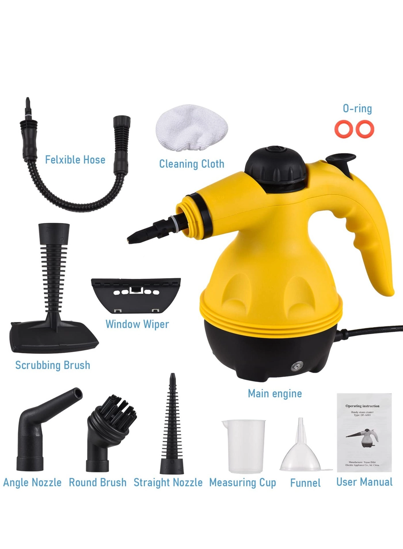 Handheld Pressurized Steam Cleaner - 3.0bar 350ml