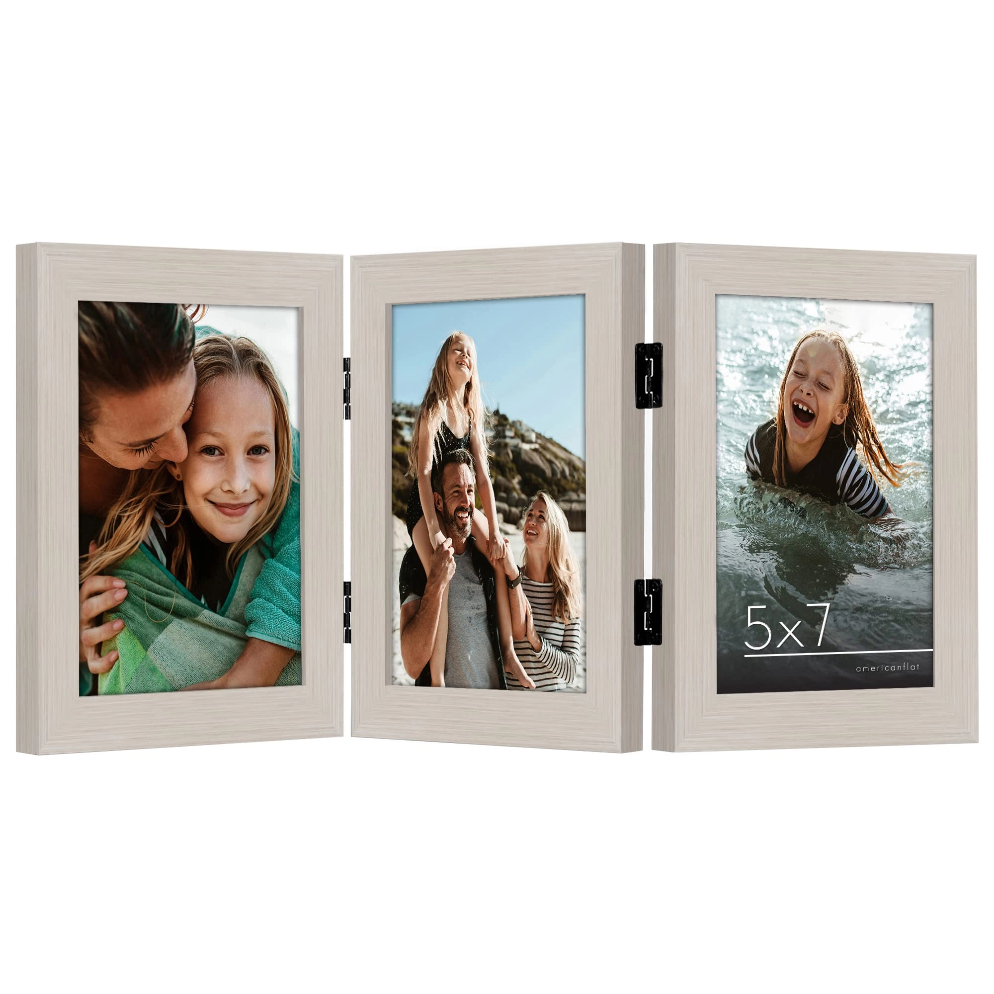 Hinged 3 Picture Frame - 5X7