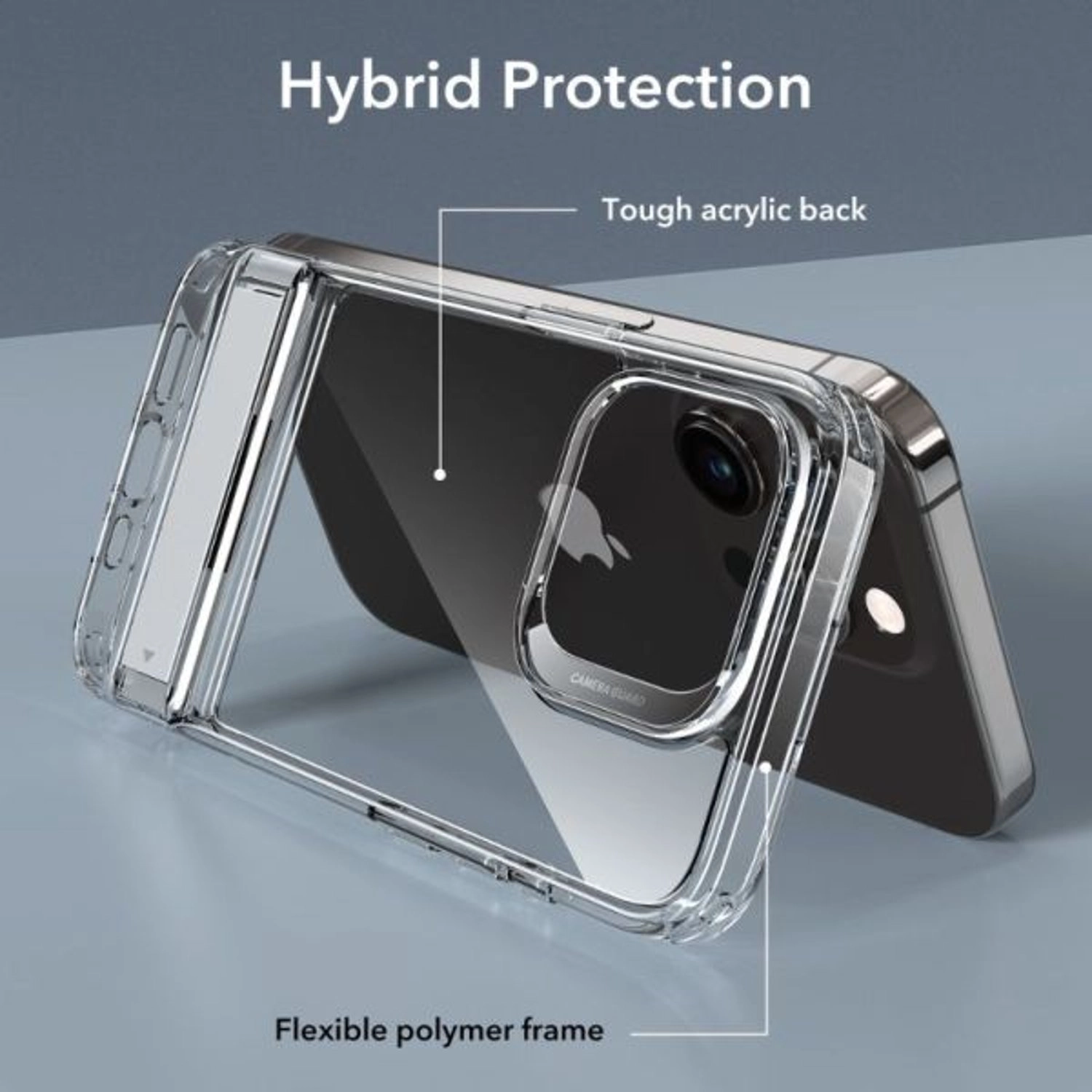 Boost Kickstand Case TPU, Hard Plastic for iPhone 15 Pro