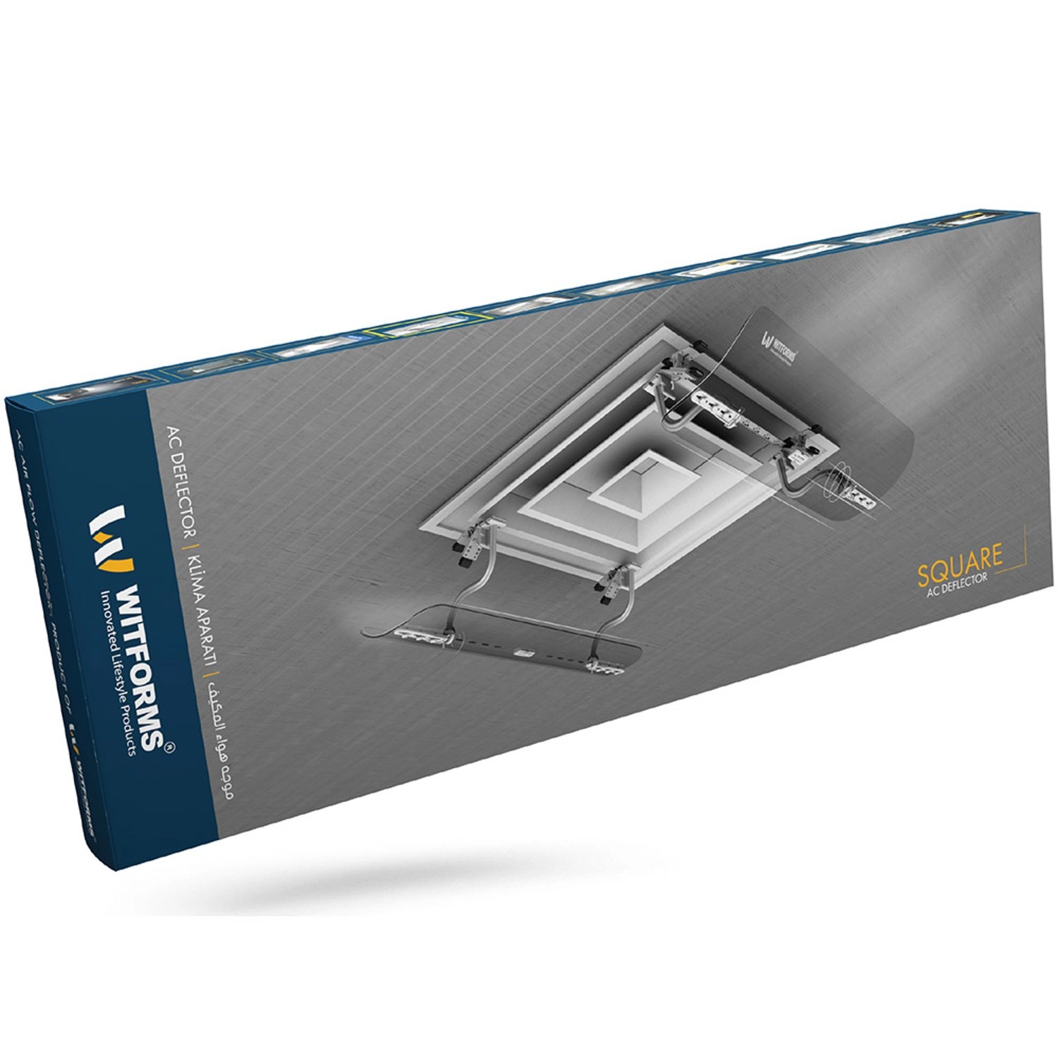 Square AC Air Deflector - Transparent