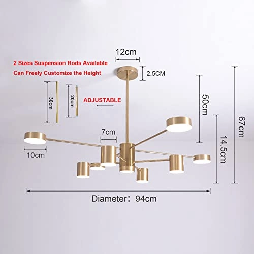 Sputnik Chandelier - 20 cm 30 cm
