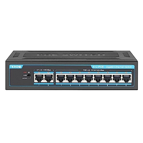 8 POE+ Gigabit 10-Ports