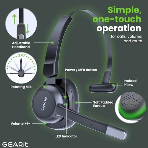 GI-HSET-BT-MONO Wireless Headset