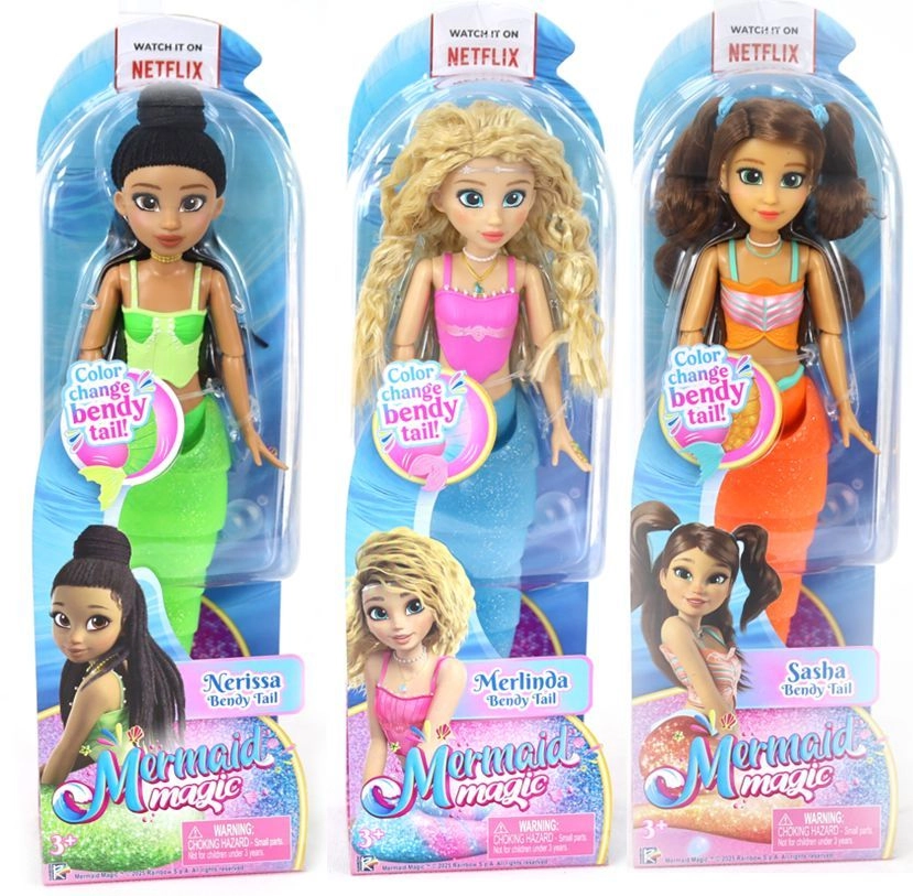 Mermaid Magic Doll - 9 inch Girl Ages 3+