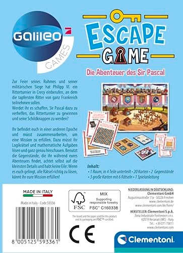 Galileo Escape Game: The Adventures of Sir Pascal (German)