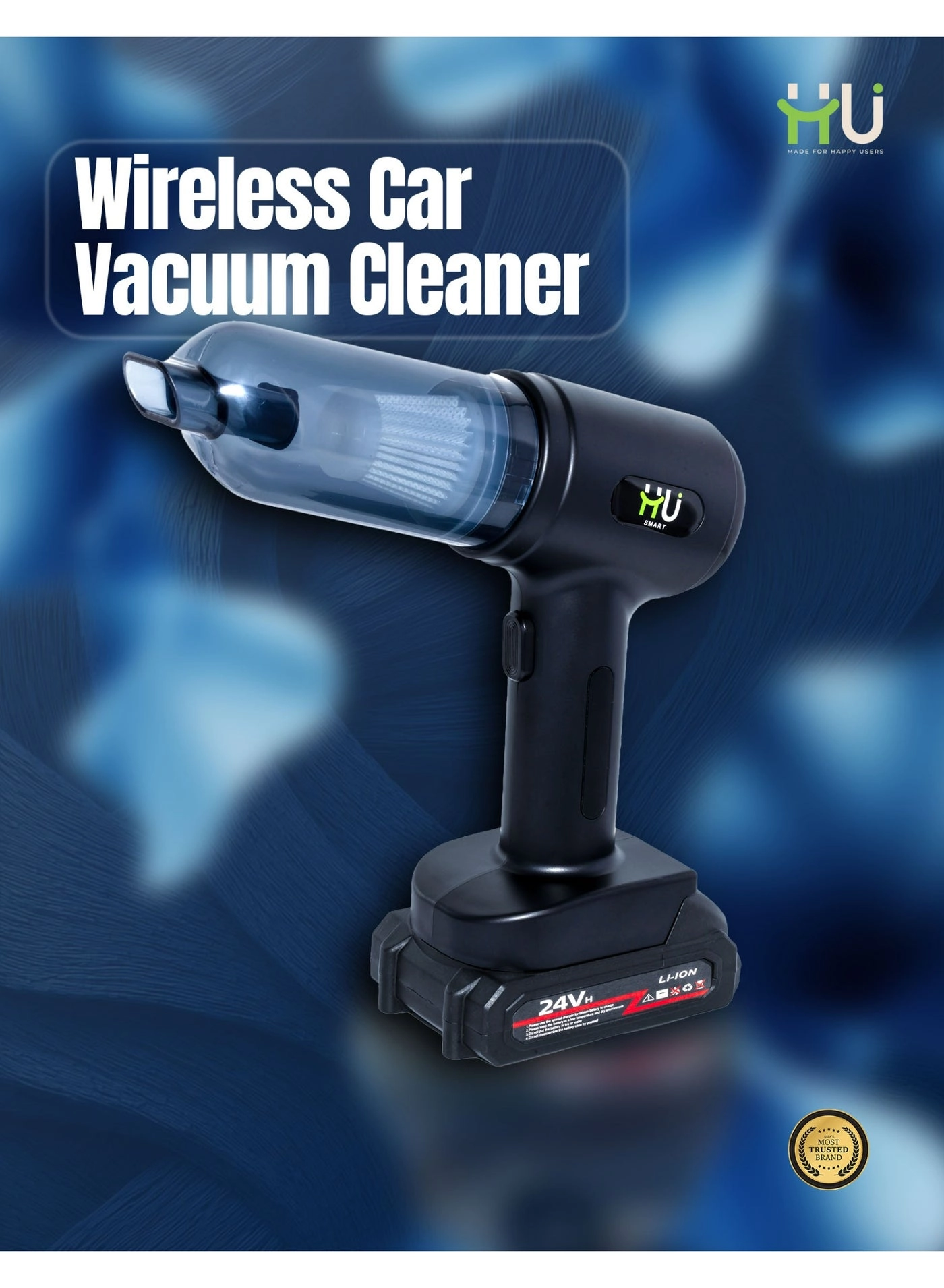 Wireless Car Vacuum Cleaner - 3900mAh