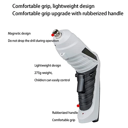 Cordless Electric Screwdriver - 5N·M MAX Rechargeable USB Charging