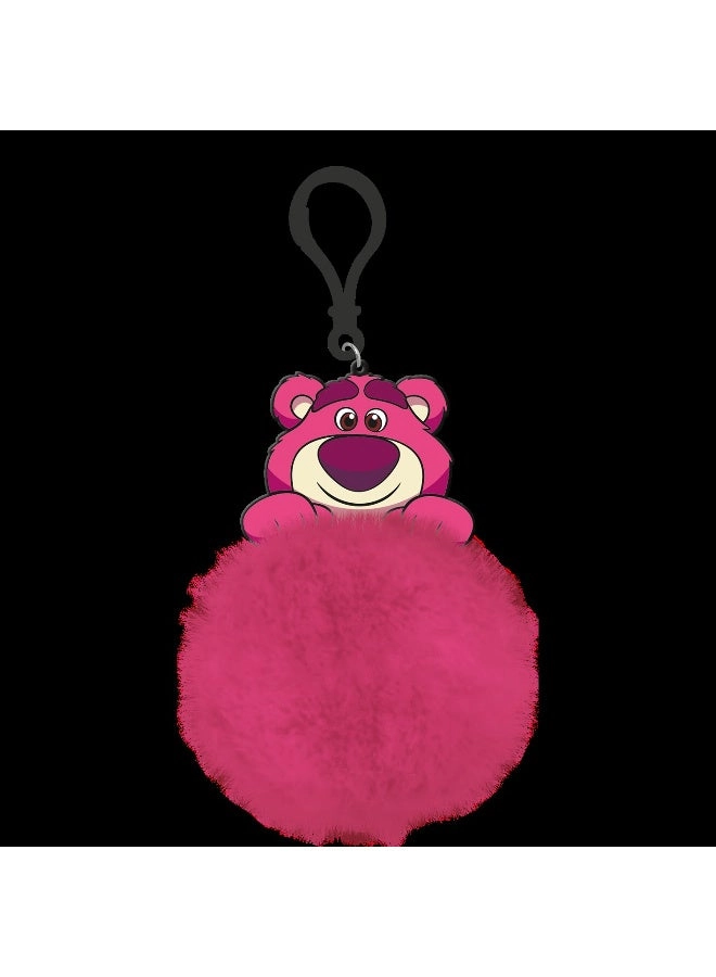 POM POM KEYCHAIN - Pink Plush
