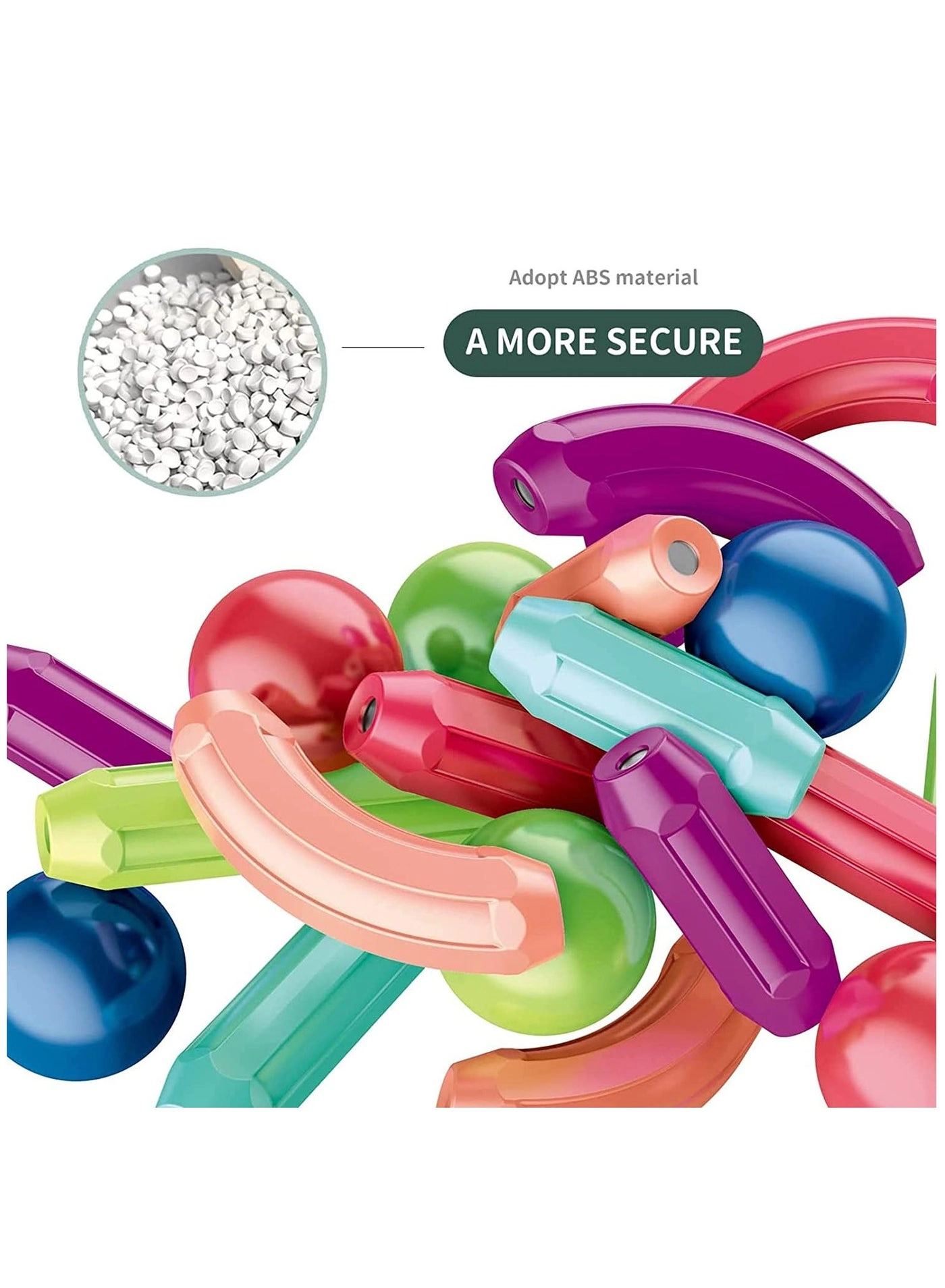 Magnetic Ball and Stick Building Set - 64pcs