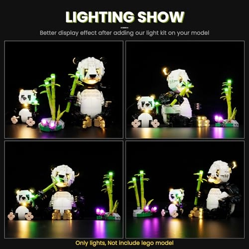 Light Kit for Lego Wild Animals Panda Family - Animal