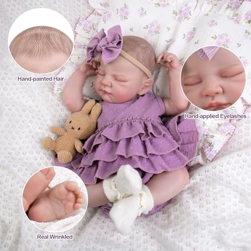 Reborn Baby Doll - 20-inch Vinyl Soft Cloth Body Girl Ages 3+