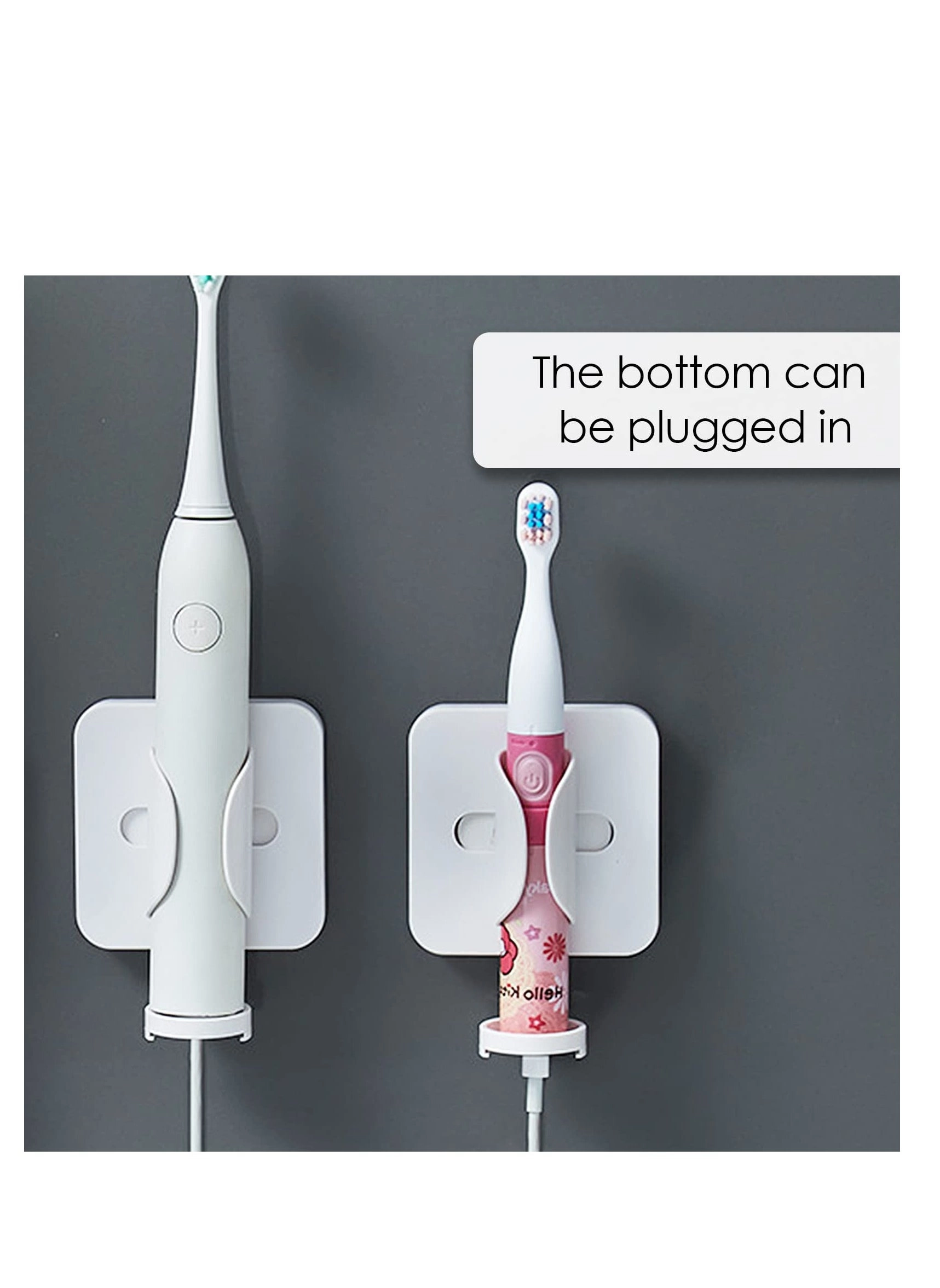 Electric Toothbrush Holder - Any toothbrush and electric toothbrush heads Wall-Mounted