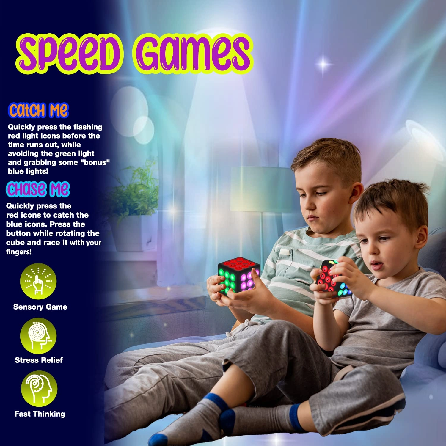 Electronic Brain & Memory Game Cube - 6-12 years