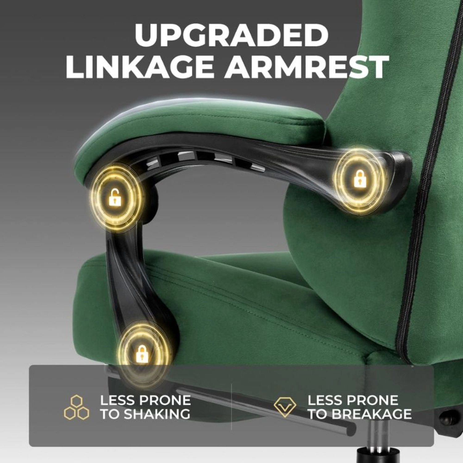 GT829 - Gaming Chair Velvet Green