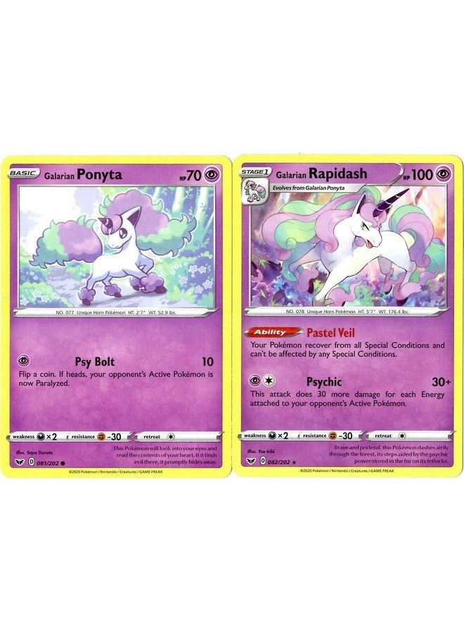 Pokémon Galarian Rapidash 82/202 - Sword & Shield + Galarian Ponyta