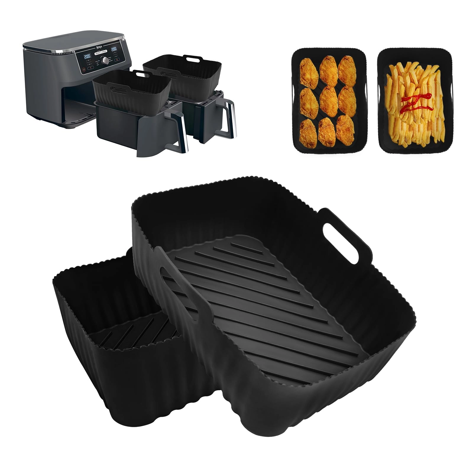 Silicone Air Fryer Liners - Silicone 2Pcs