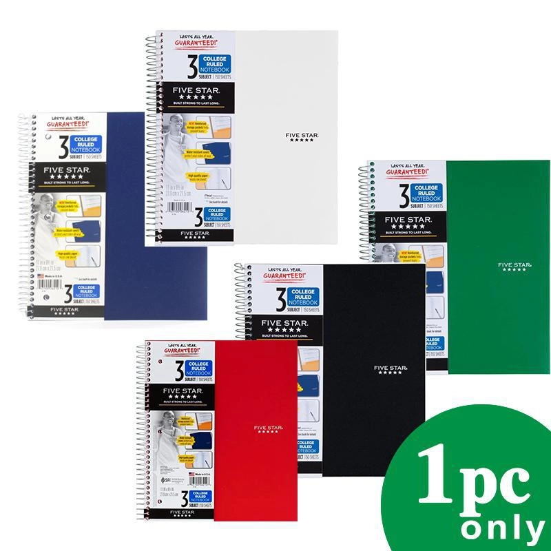 Notebook 8.5 X 11 Spiral - Grid 100 Sheets