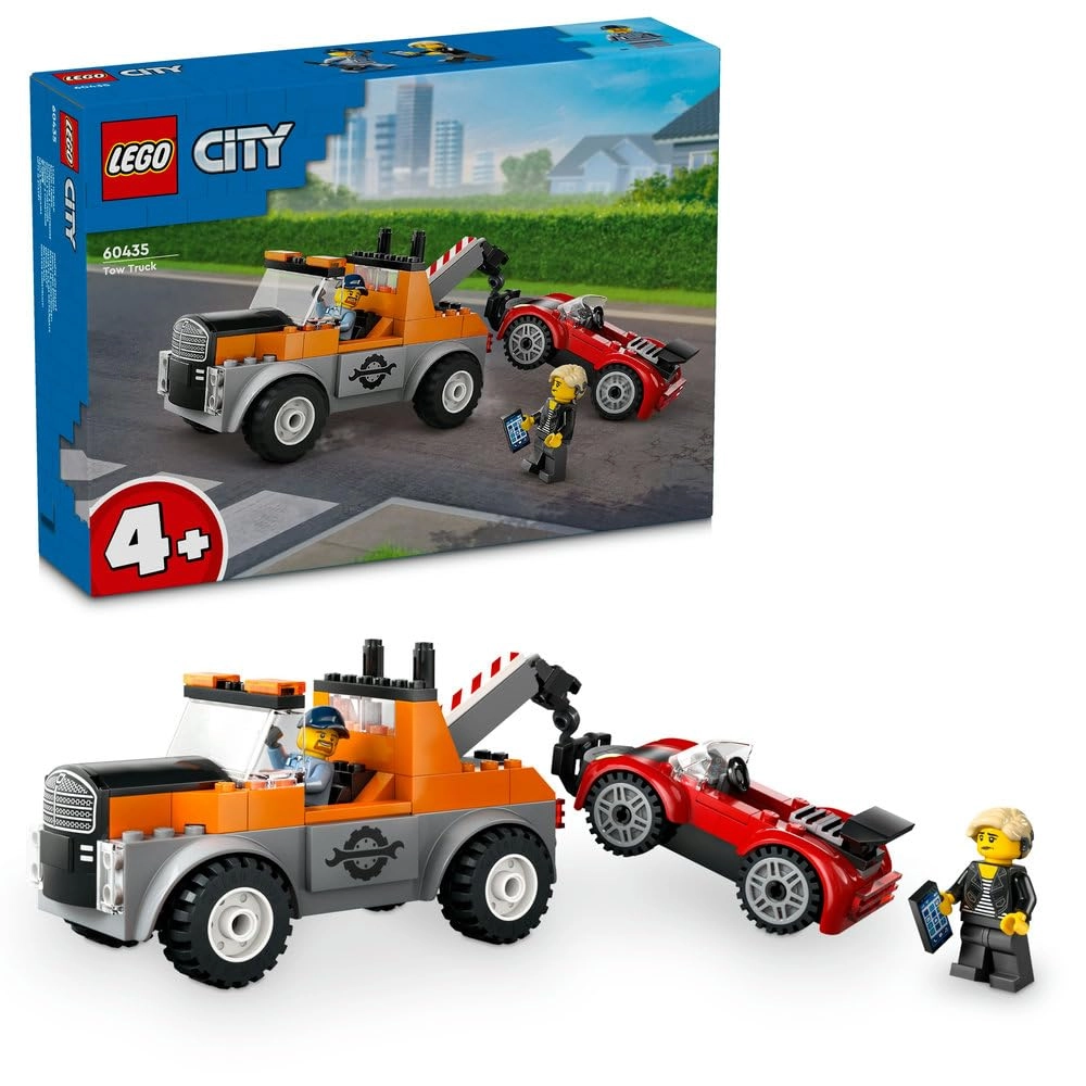 LEGO City Tow Truck and Sports Car Repair Vehicle Toy (60435) - Vehicle