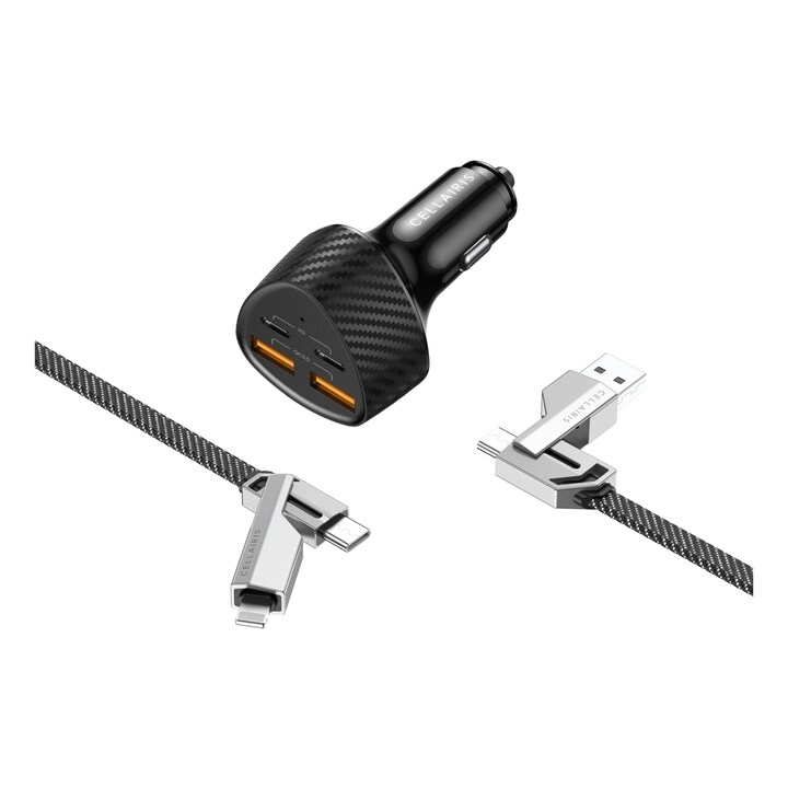 Cellairis Car Charger - 4-in-1 Cable 65 W