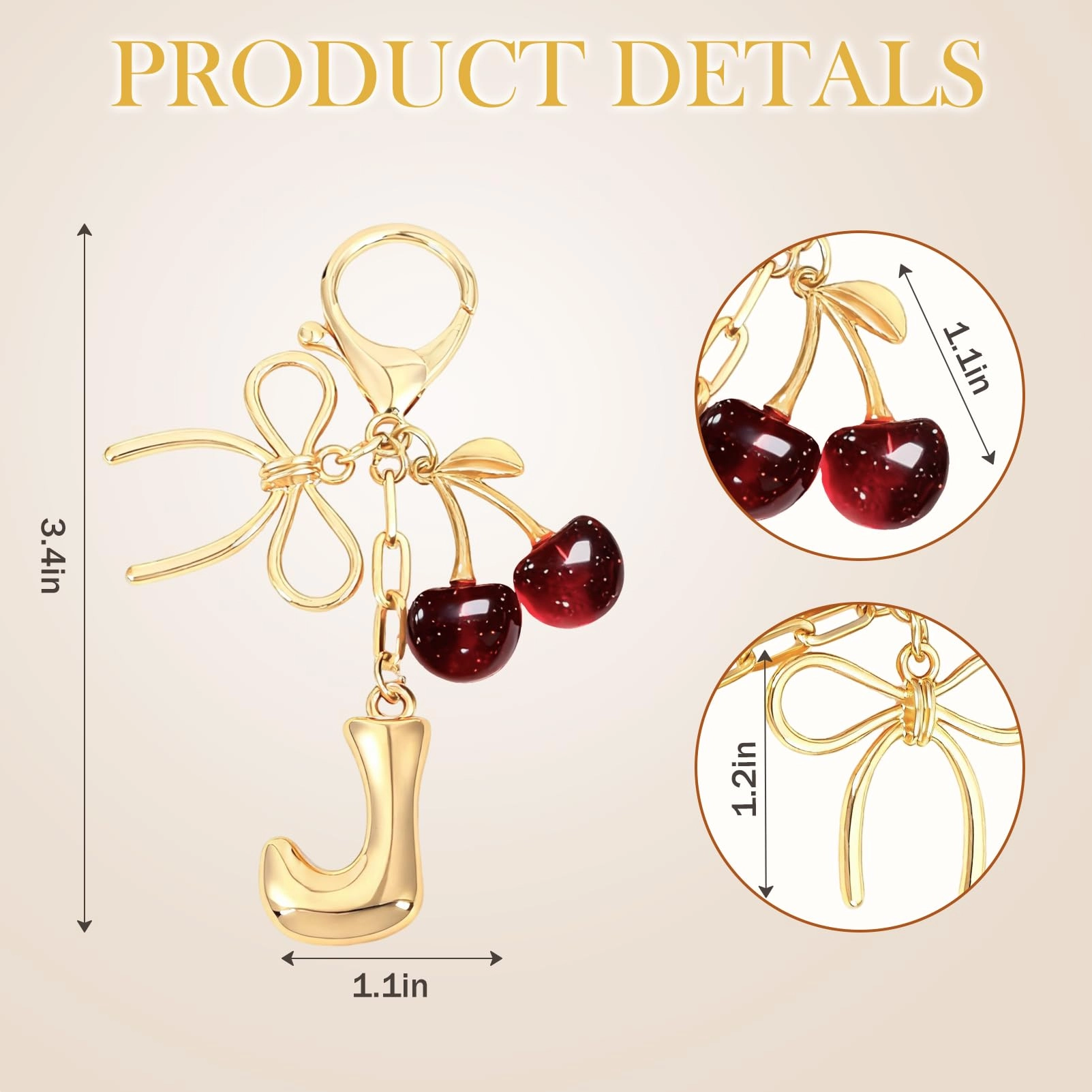 Initial P Keychain - Letter