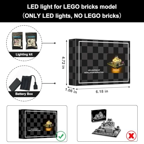 LED light for lego 21060