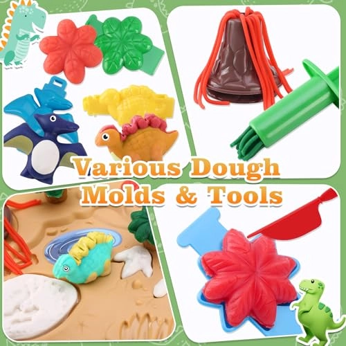 Dinosaur Color Dough - 3+ 37 pieces